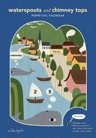 Games Room Waterspouts and Chimney Tops kalender stående
