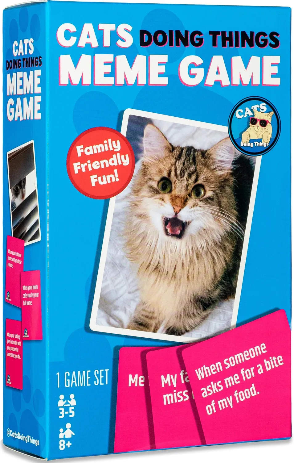 Dragon's Lair Cats Doing Things memespel familj 90 kort