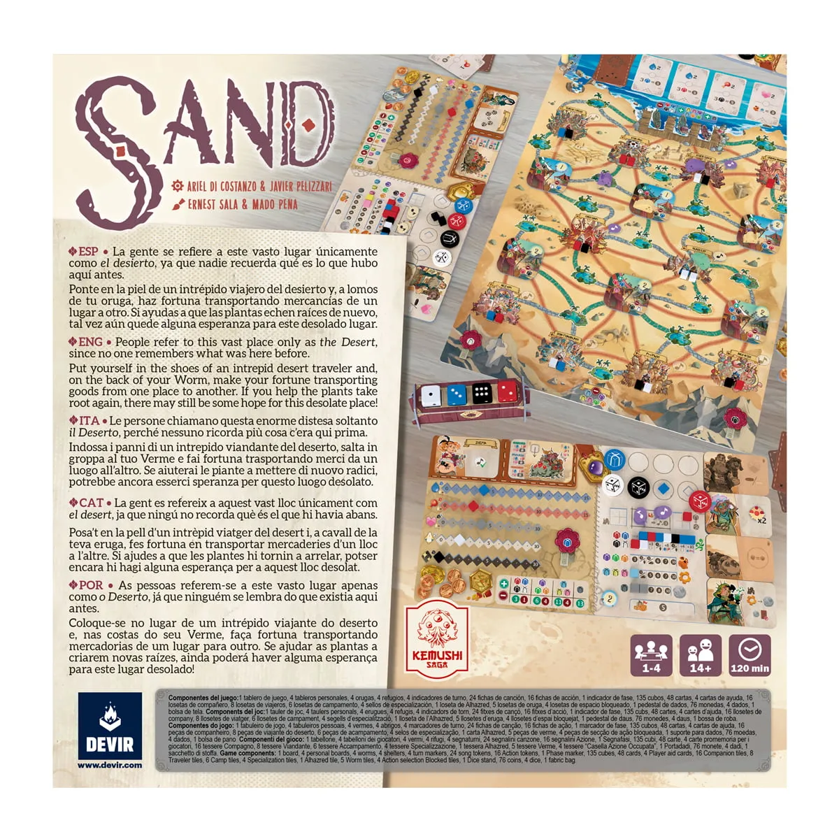 Kosmos Games Sand brädspel strategi