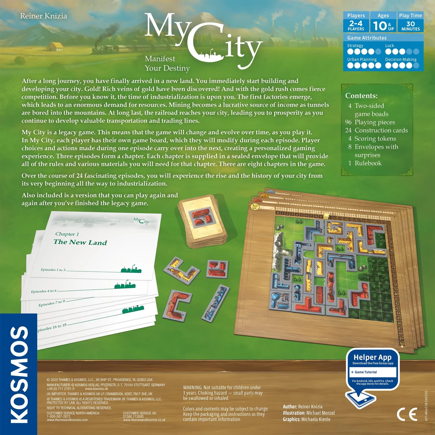 Kosmos My City brädspel legacy 24 kapitel