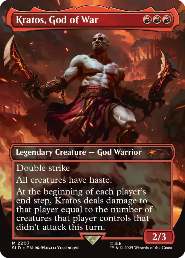 Magic Secret Lair x God of War Greek kortset Kratos