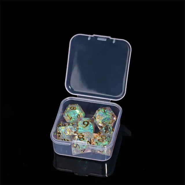 Dragon's Lair Mini Whitegold tärningsset 15 mm sharp