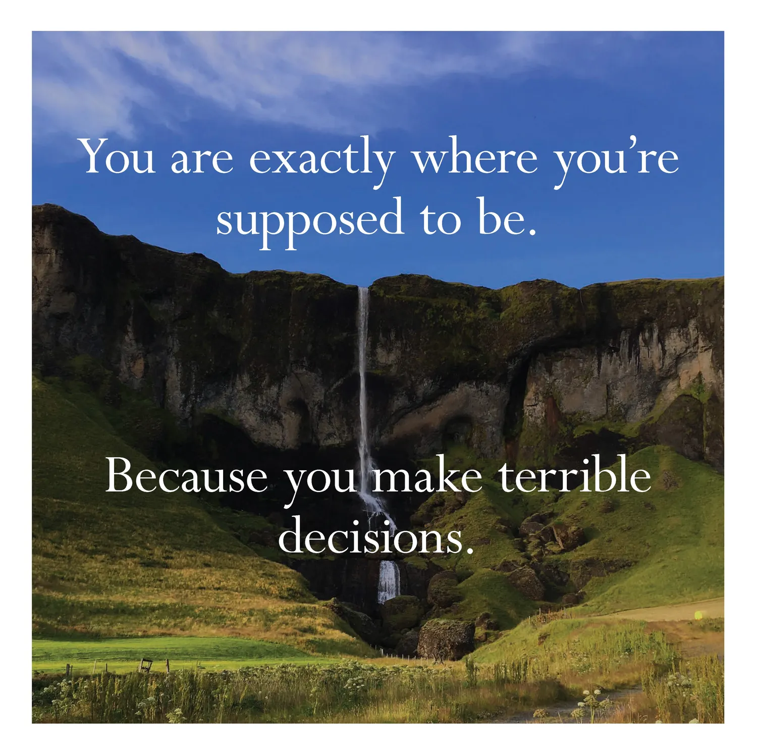 Disappointing Affirmations 2027 väggkalender humor 12x12