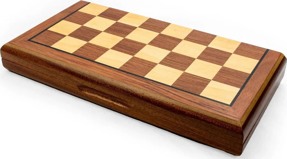Classics magnetiskt schackspel trä 38 cm vikbart