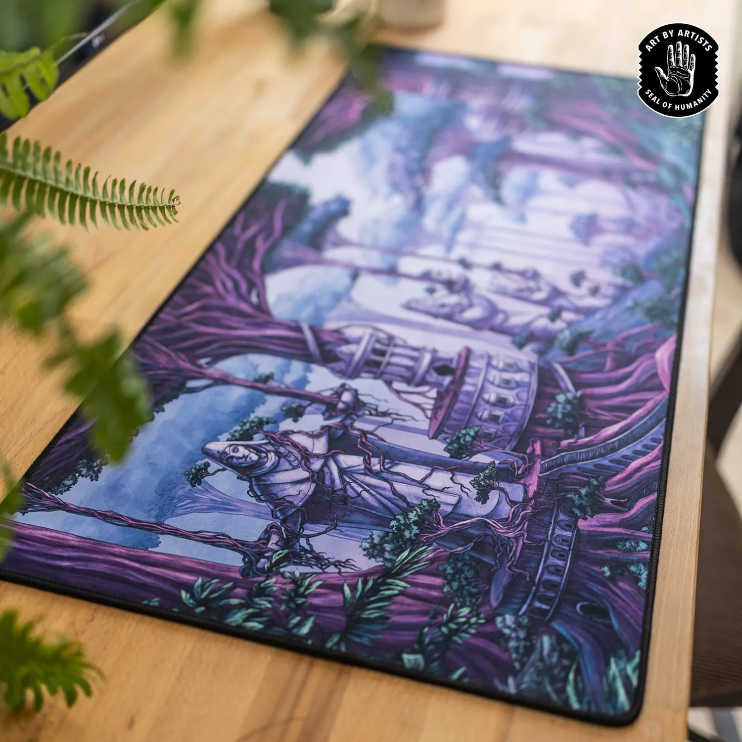 Orange Nebula Curator The Mezzanines spelmatt 81x35 cm neopren
