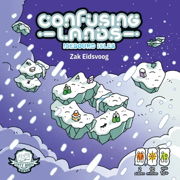 Confusing Lands Icebound Isles kortspel 1-2 spelare