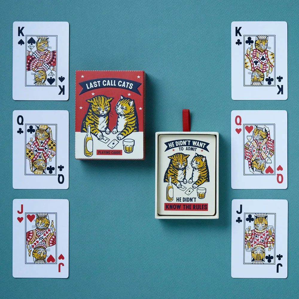 Games Room Last Call Cats spelkort katter 52+2 kort