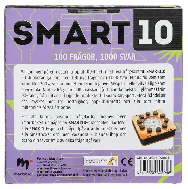 Smart10 00-talet frågespel 100 frågor tillägg