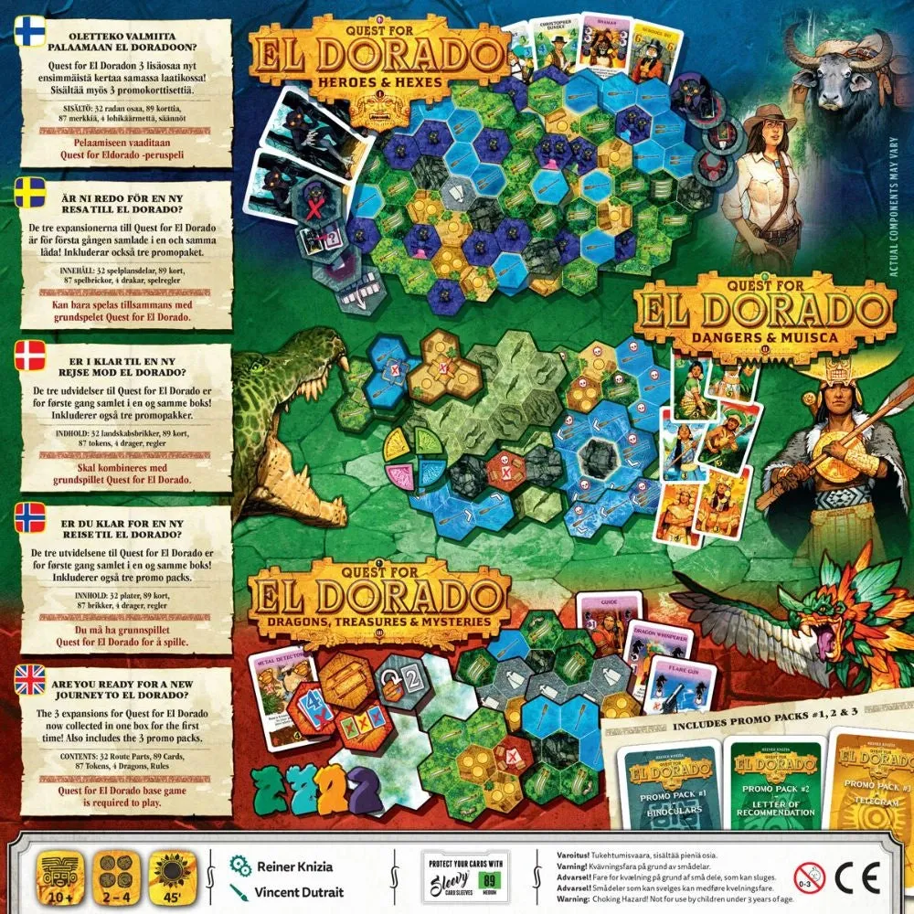 Dragon's Lair Quest for El Dorado Expansion Collection sällskapsspel