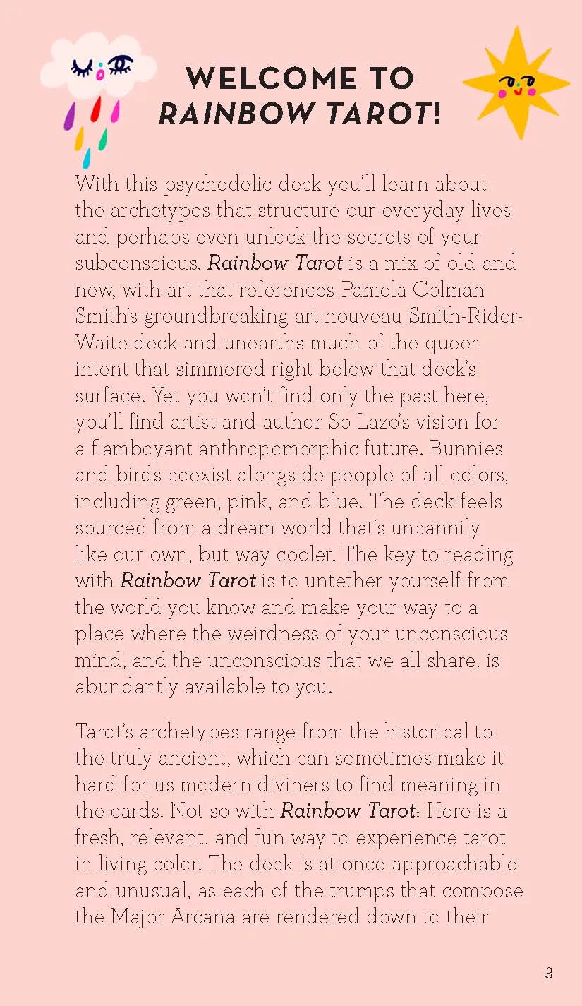 Games Room Rainbow Tarot tarotlek guidebok pride