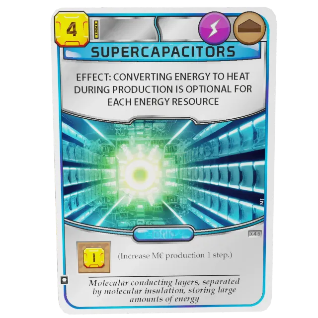 Terraforming Mars Summer Promo 2023 Supercapacitors promokort
