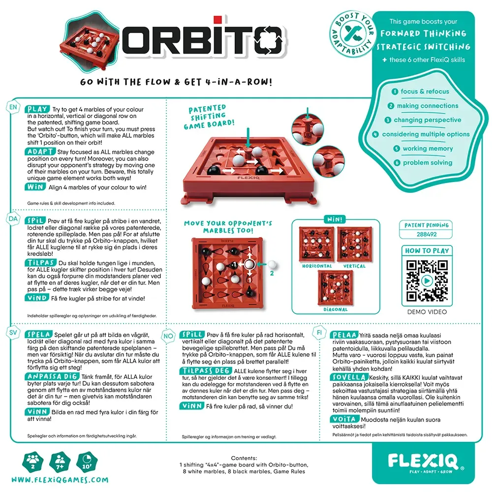 Dragon's Lair Orbito brädspel Nordic 4-i-rad