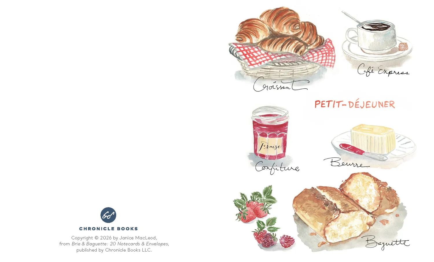 Games Room Brie & Baguette Notes kortset 20-pack