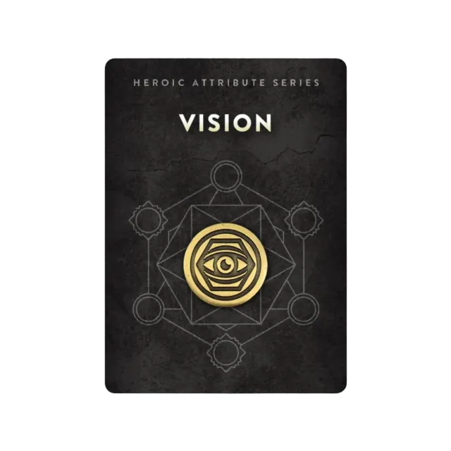 Orange Nebula Heroic Attribute Vision pin emalj