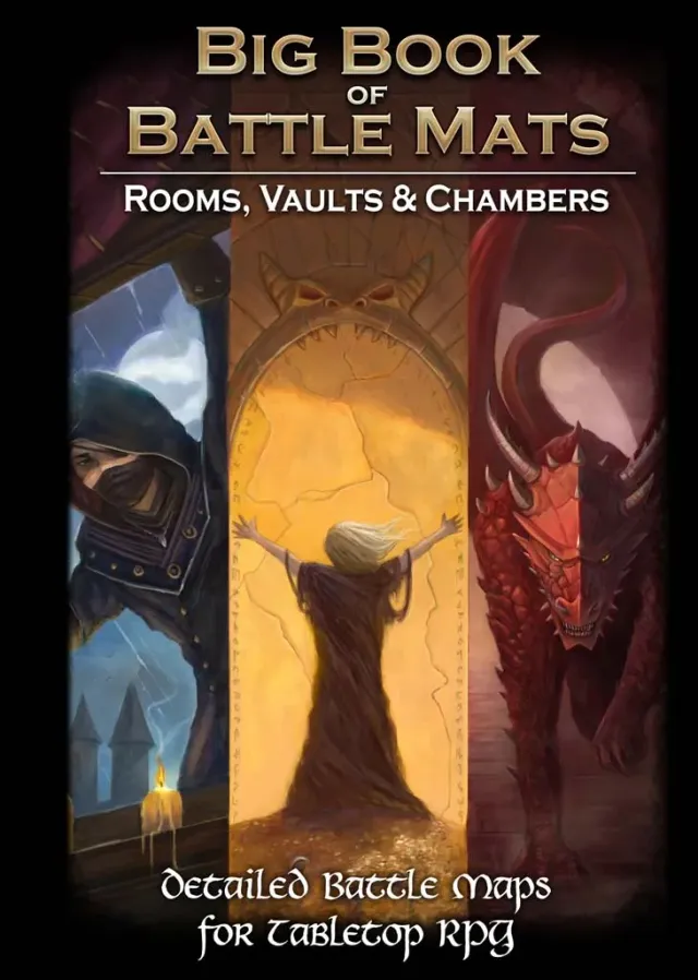 Dragon's Lair Big Book Battle Mats Rooms Vaults Chambers kartbok