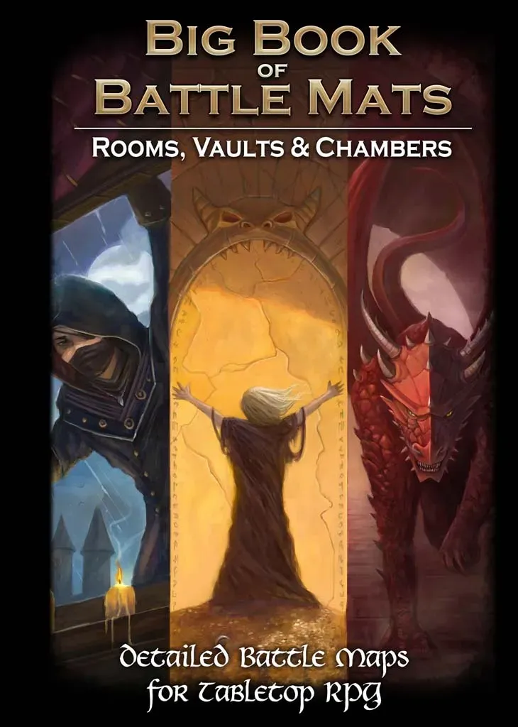 Dragon's Lair Big Book Battle Mats Rooms Vaults Chambers kartbok