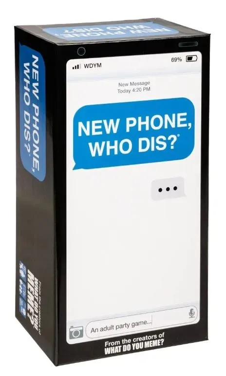New Phone Who Dis partyspel vuxna 450 kort humor