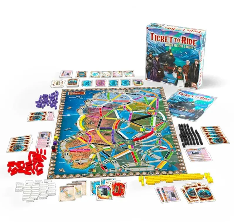 Dragon's Lair Ticket to Ride Northern Lights brädspel Norden
