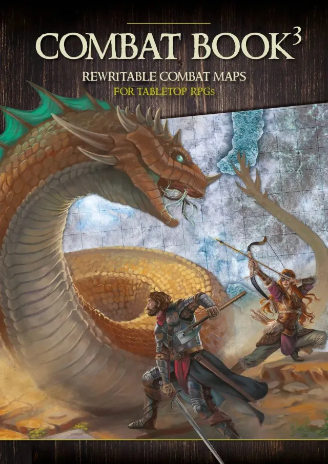 Dragon's Lair Combat Book 3 Fantasy stridskartor 50 sidor A3