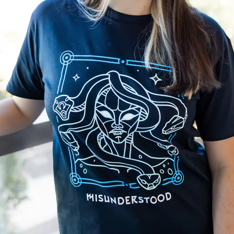 Orange Nebula Misunderstood Medusa t-shirt S-4XL tryck