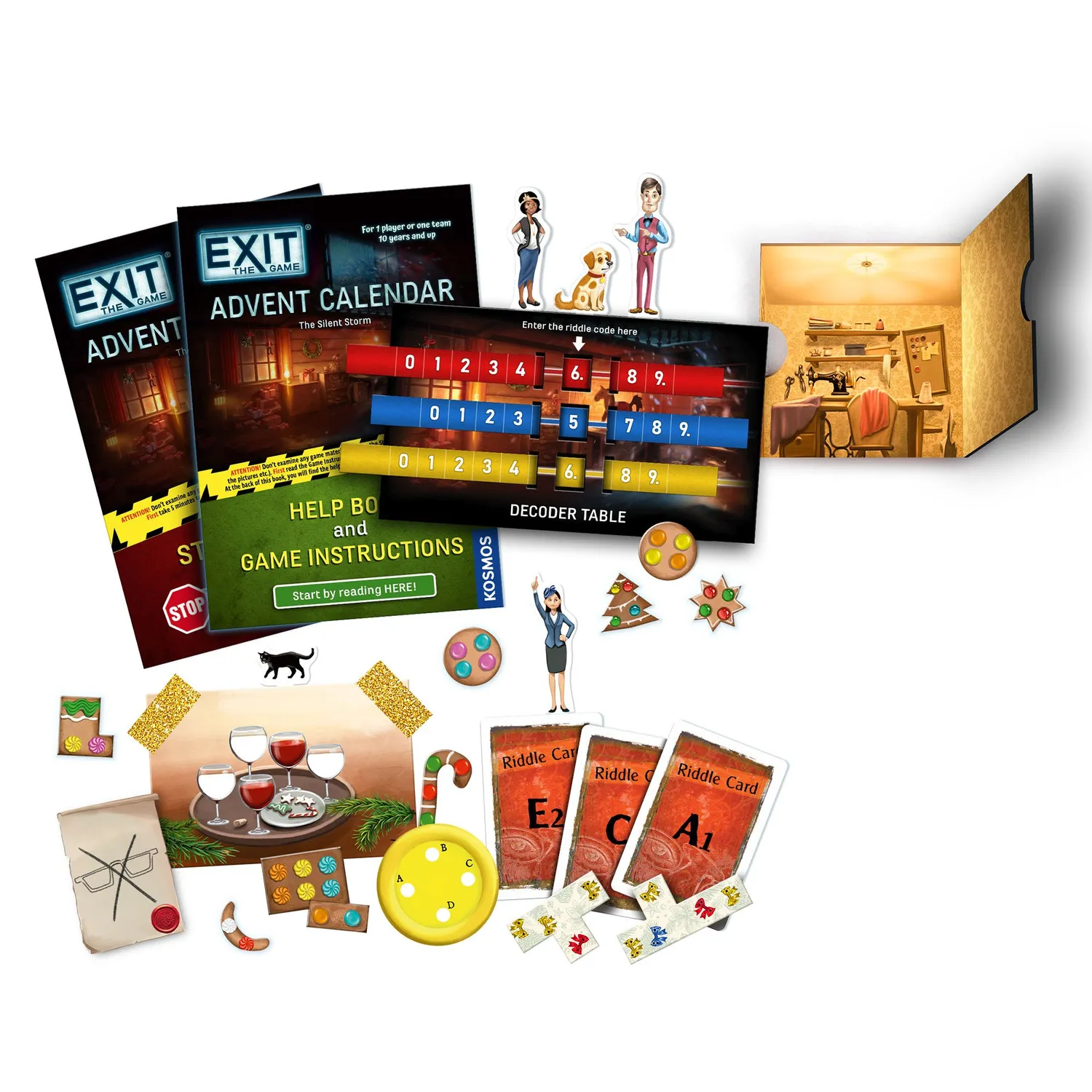 Kosmos Games EXIT Silent Storm adventskalender pusselspel