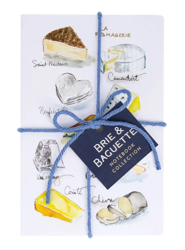 Games Room Brie & Baguette Notebook Collection 2-pack linjerad