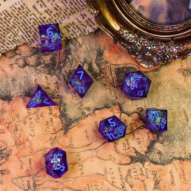 Dragon's Lair A Role Playing Dice Set tärningsset blå glitter