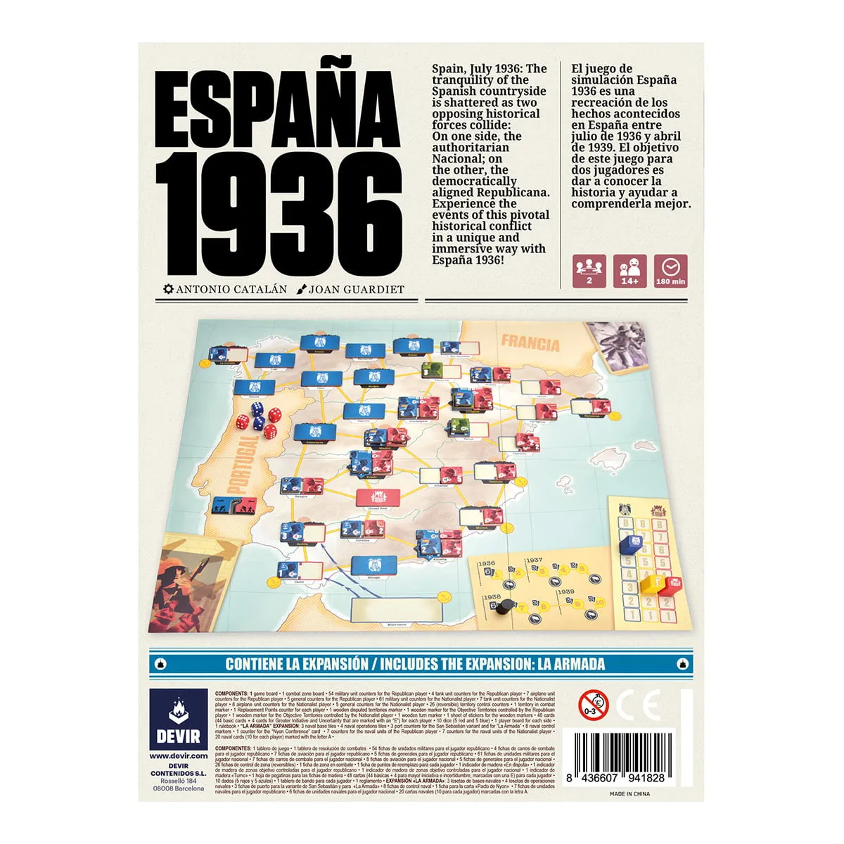 Kosmos España 1936 strategispel med Armada-expansion