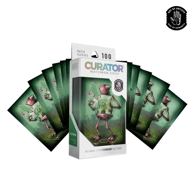 Orange Nebula Curator Masterworks Cultivation kortfodral 100-pack motiv