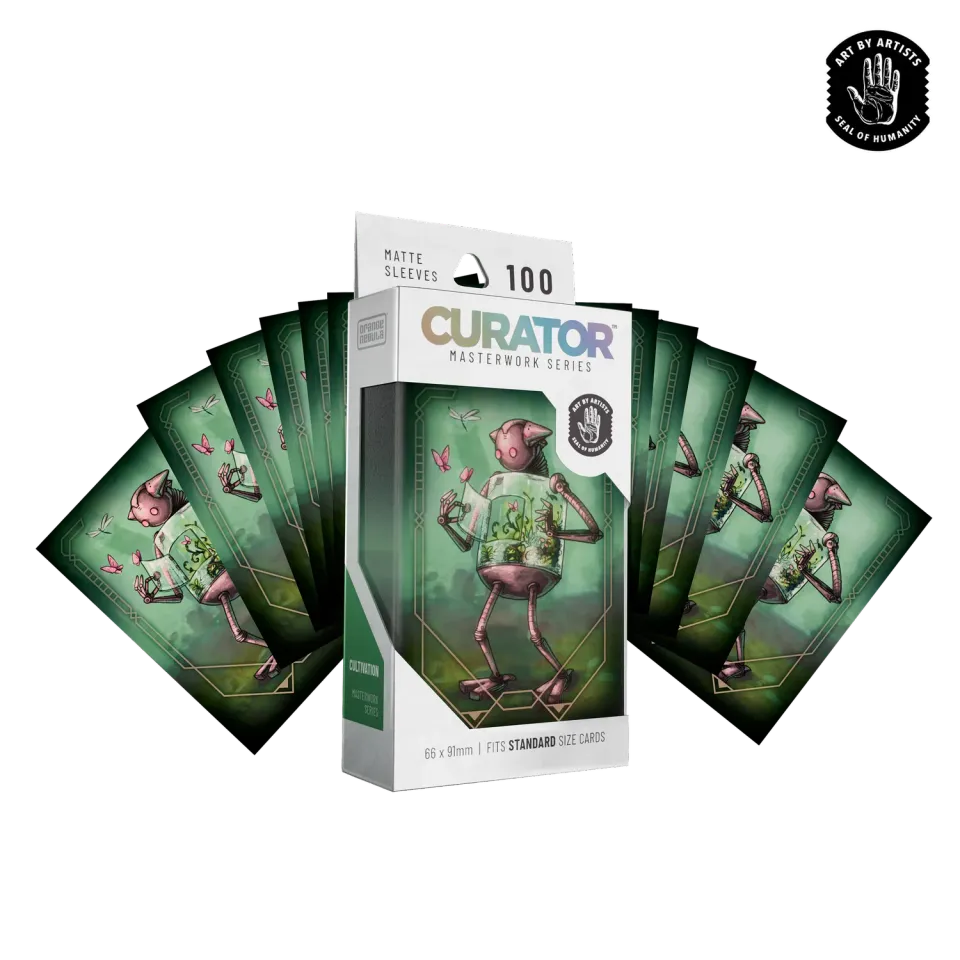 Orange Nebula Curator Masterworks Cultivation kortfodral 100-pack motiv
