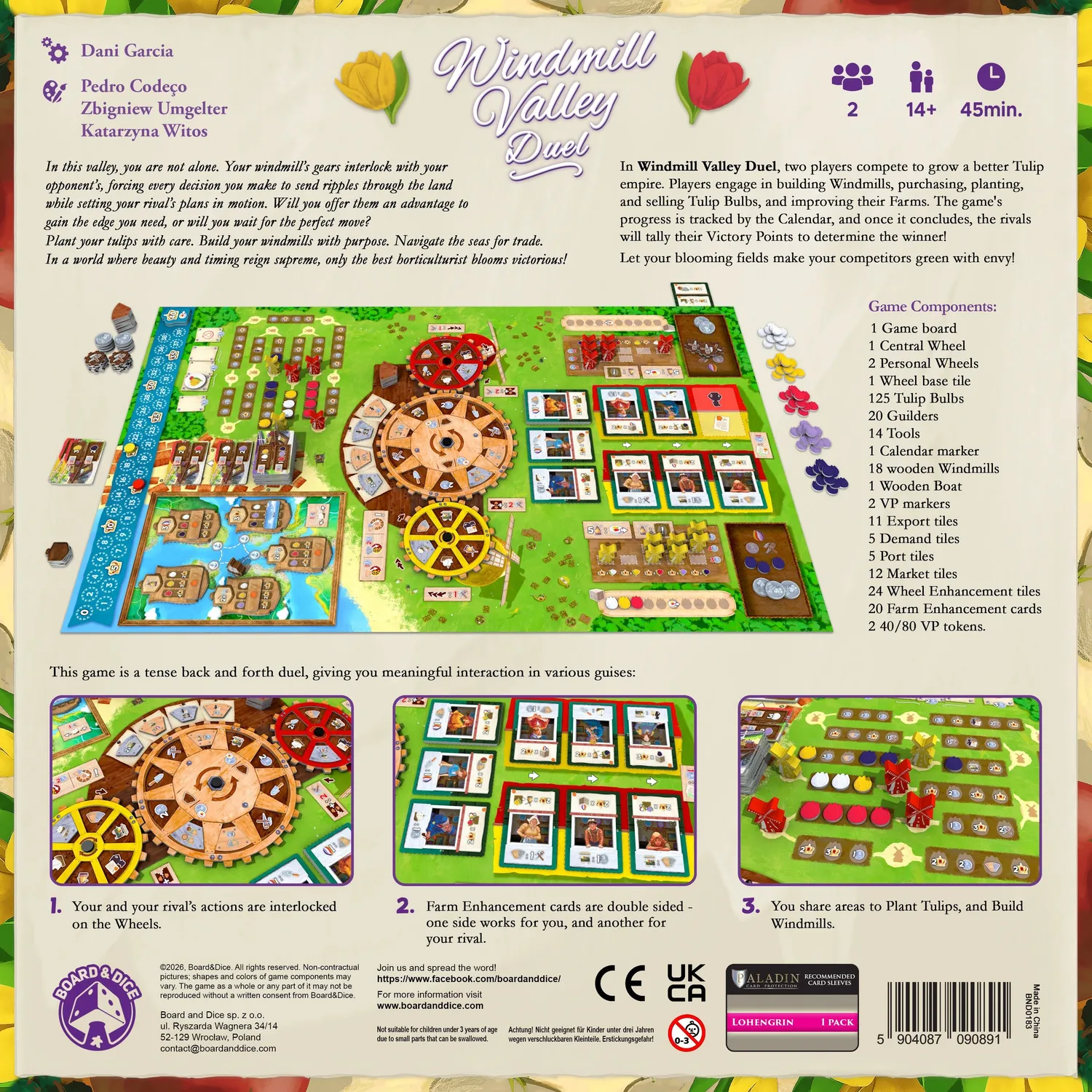 Windmill Valley Duel brädspel 2 spelare strategi