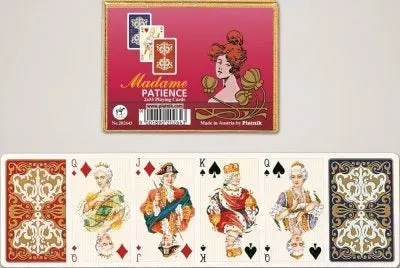 Piatnik Madame Double patiens spelkort 2 lekar