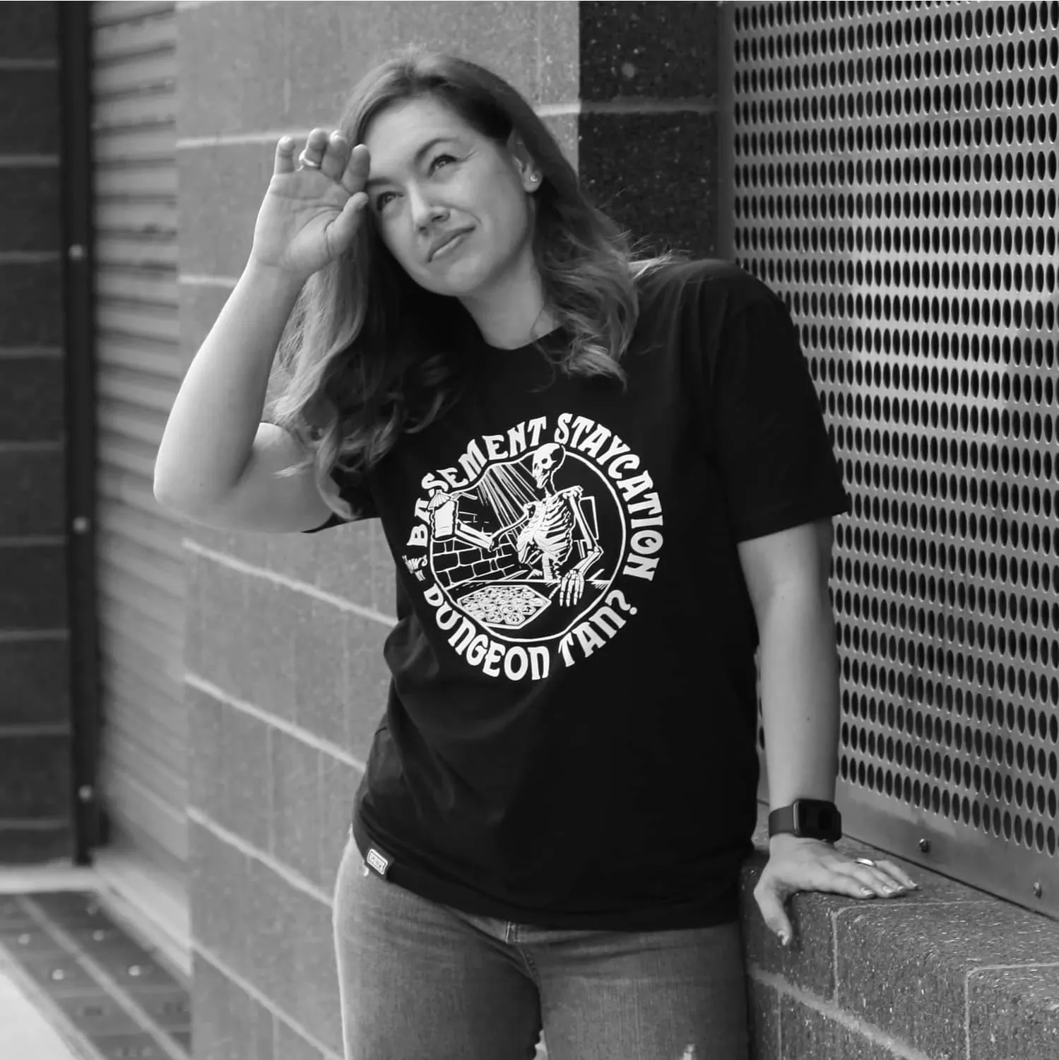 Orange Nebula Basement Staycation t-shirt S–4XL