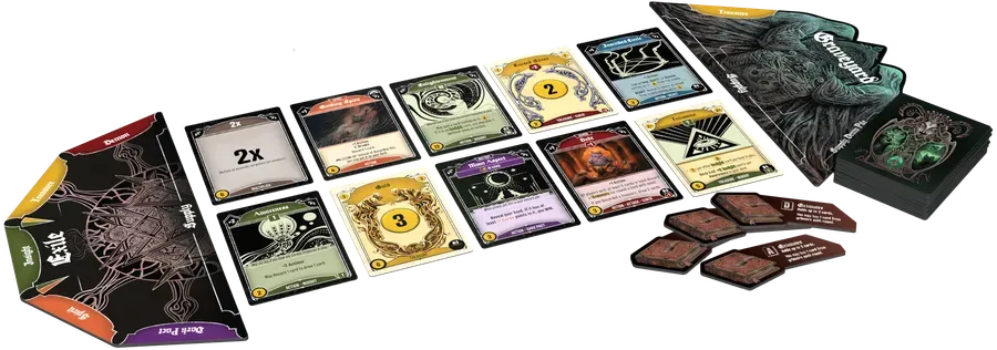 Dragon's Lair Dark Pact kortspel deckbuilding strategi