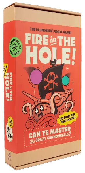 Fire in the Hole piratspel familjespel 2-4 spelare engelska