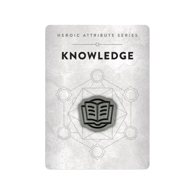 Orange Nebula Heroic Knowledge pin emalj