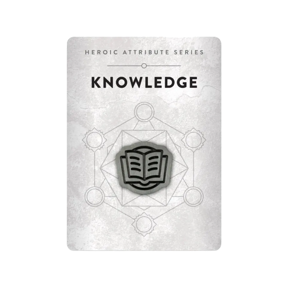 Orange Nebula Heroic Knowledge pin emalj