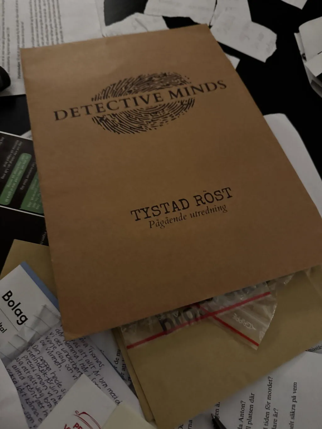 Detective Minds Tystad Röst deckarspel svårighet 3 av 5