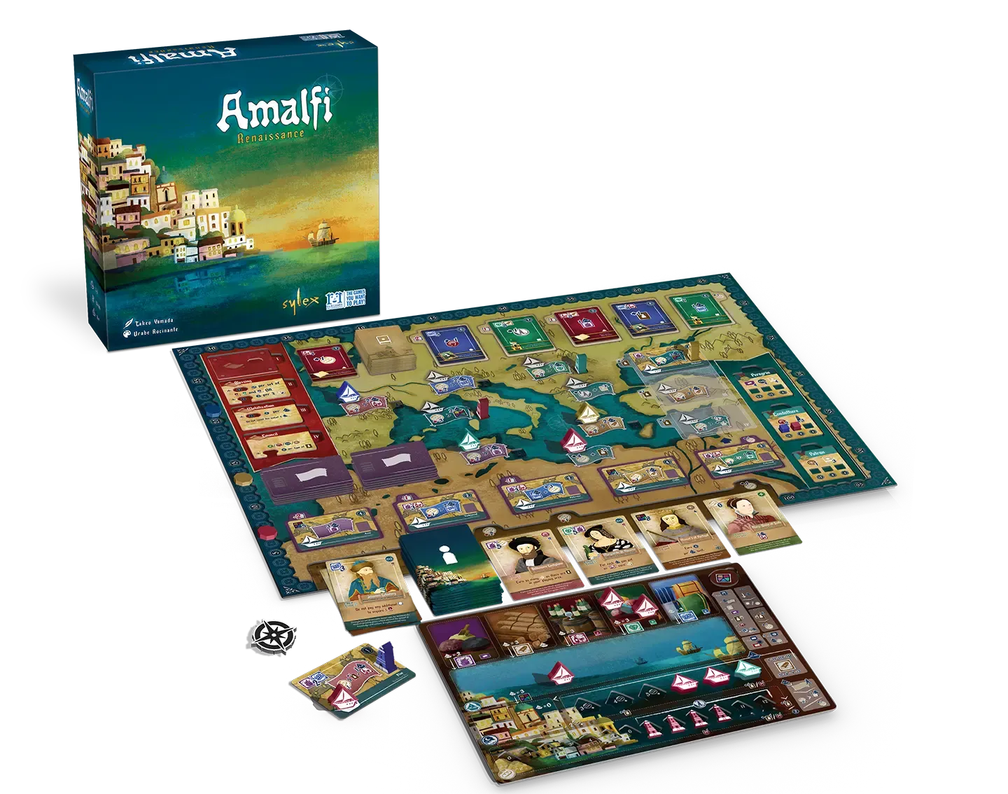 Dragon's Lair Amalfi Renaissance brädspel 1-4 spelare strategi