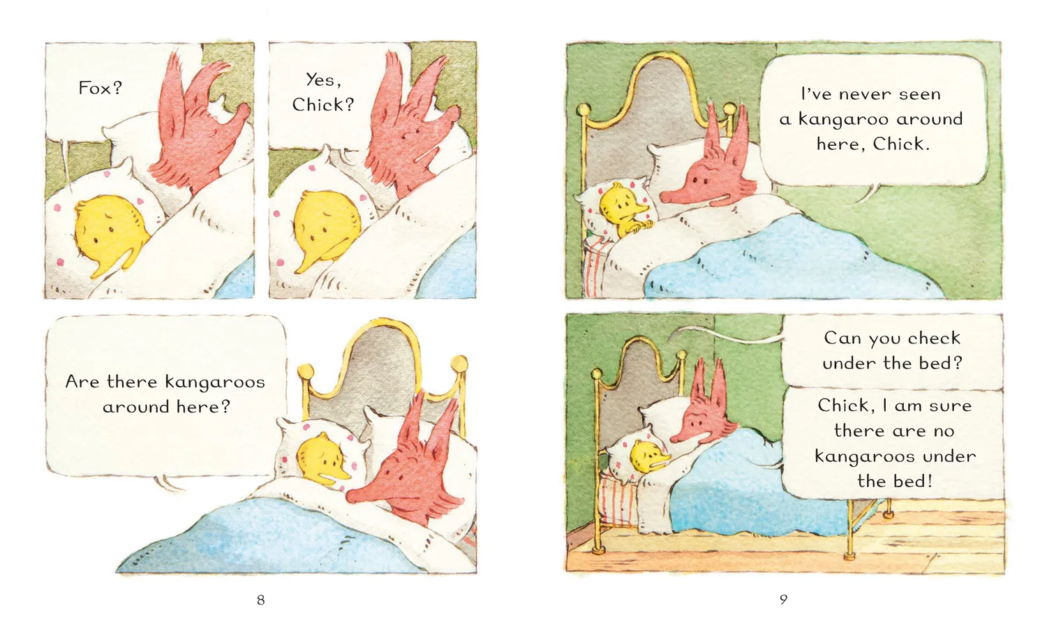 Games Room Fox & Chick Sleepover bilderbok pocket