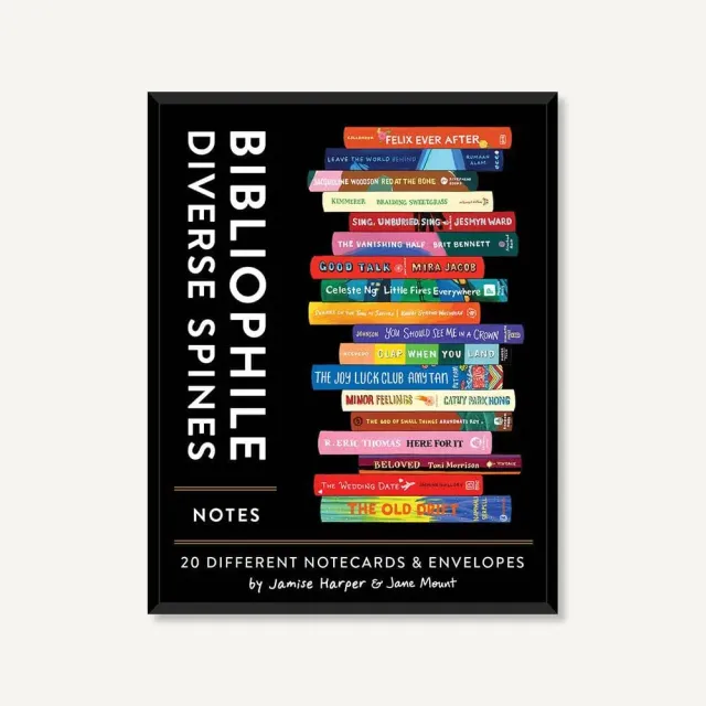 Games Room Bibliophile Diverse Spines notes 20-pack bokkort