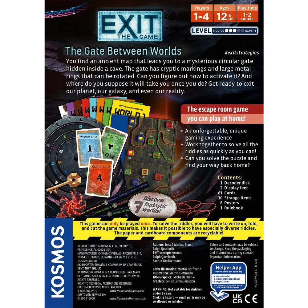 Kosmos EXIT Gate Between Worlds escape spel