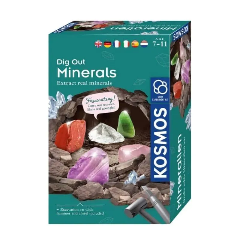 Kosmos Dig Out Minerals utgrävningsset 5 stenar