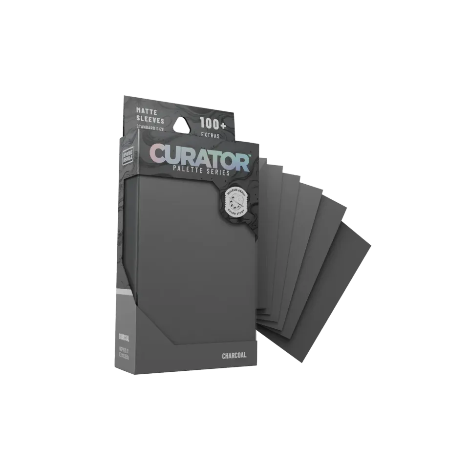 Orange Nebula Curator Charcoal kortfodral 100-pack matt