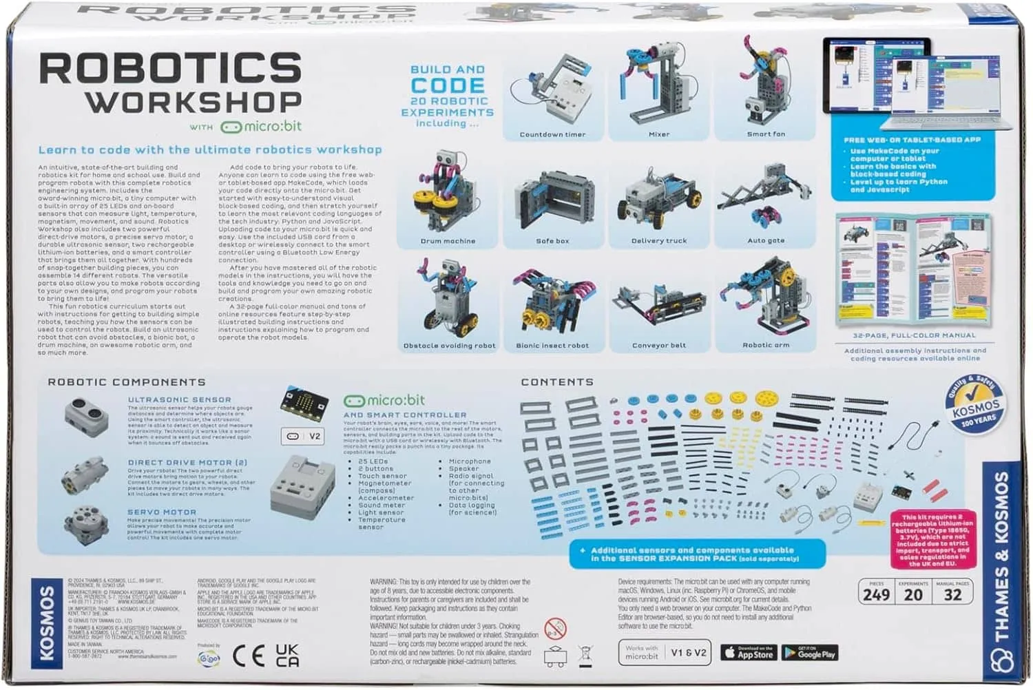 Kosmos Robotics Workshop Micro:bit robotbyggsats
