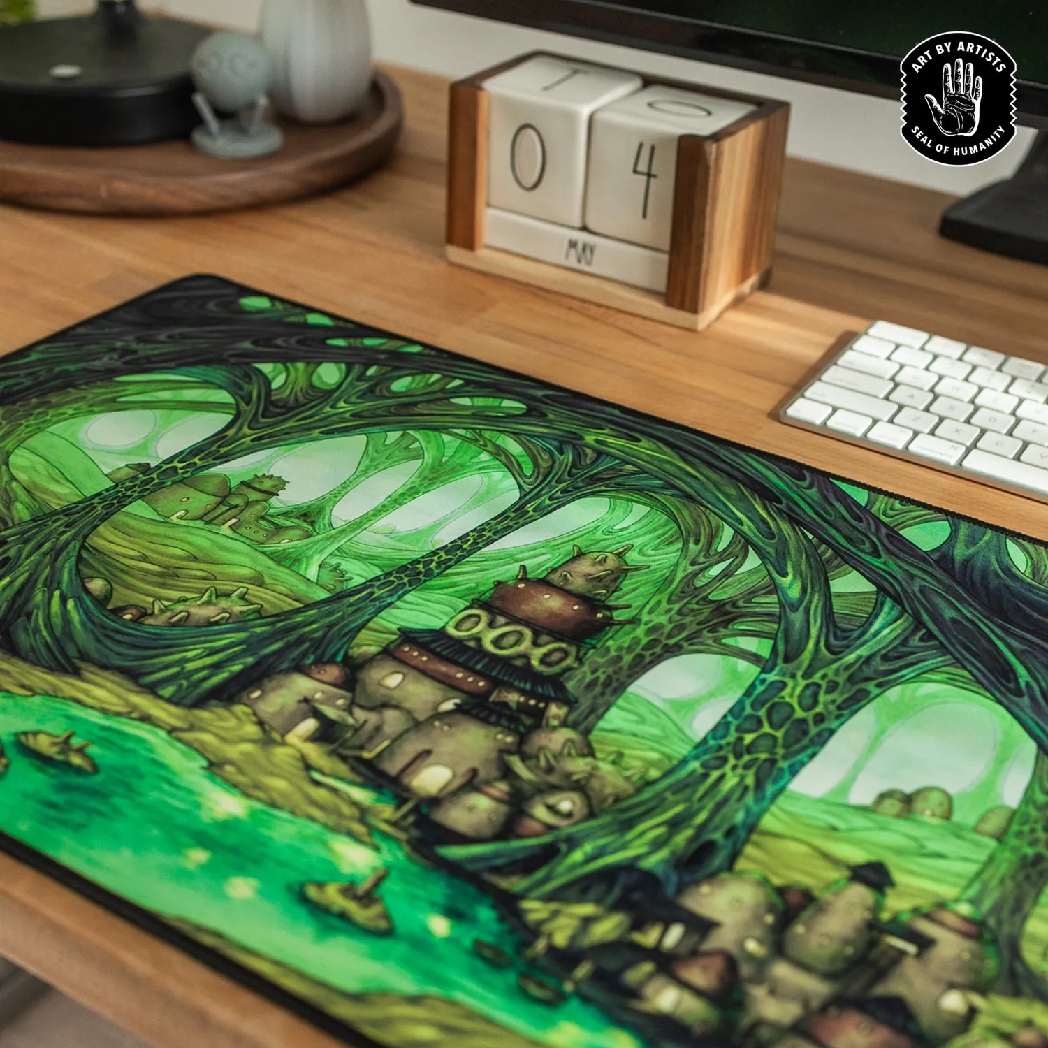 Orange Nebula Curator Arcane Landscapes The Caverns spelmatta 81 cm