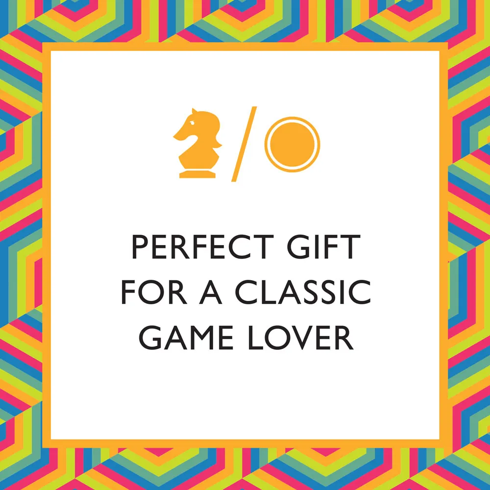 Games Room Chess & Checkers Orange Green brädspel 2-i-1