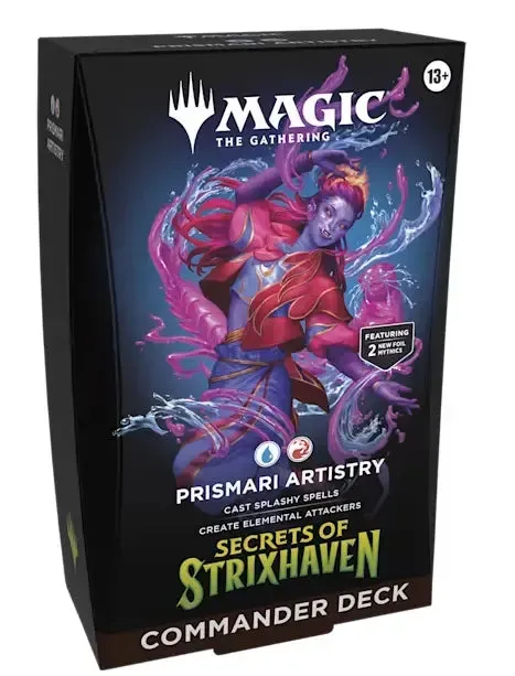 Magic Strixhaven Prismari Artistry commanderlek 100 kort