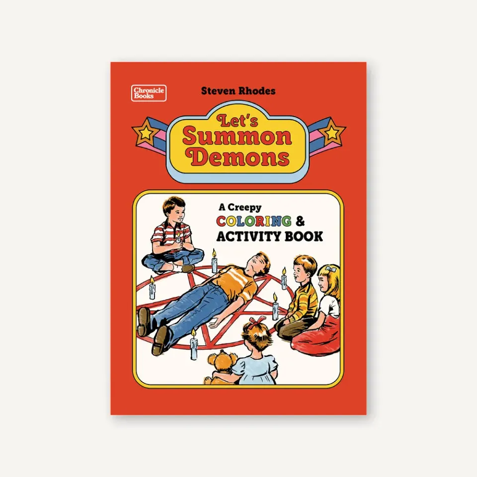 Games Room Let's Summon Demons målarbok humor