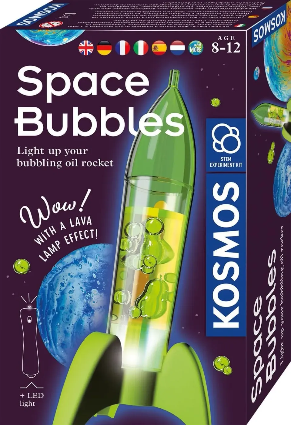Kosmos Space Bubbles experimentlåda raket 8 år